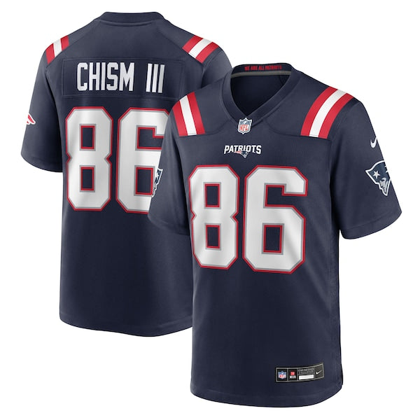 Efton Chism III New England Patriots Nike Team Game Jersey - Navy