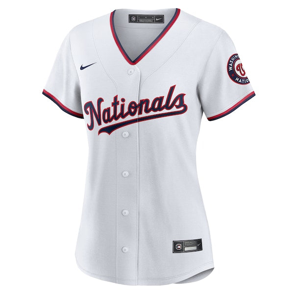 CJ Abrams Washington Nationals Nike Women's Home Replica Player Jersey - White - Image 2