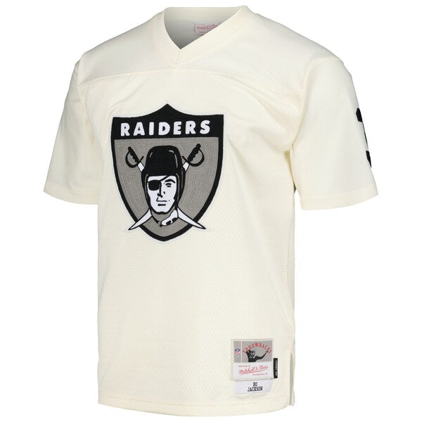 Bo Jackson Las Vegas Raiders Chainstitch Legacy Jersey - Cream - Image 2