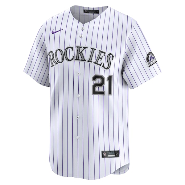 Kyle Freeland Colorado Rockies Nike Home Limited Player Jersey - White - Image 3