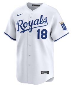 Alternative view of Mike Yastrzemski Kansas City Royals Nike Home Limited Player Jersey - White