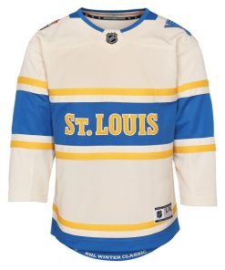 Alternative view of St. Louis Blues Youth 2025 NHL Winter Classic Premier Jersey - Cream