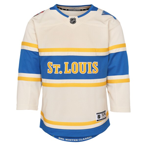 St. Louis Blues Youth 2025 NHL Winter Classic Premier Jersey - Cream - Image 2