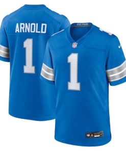 Terrion Arnold Detroit Lions Nike 2024 NFL Draft First Round Pick Player Game Jersey - Blue