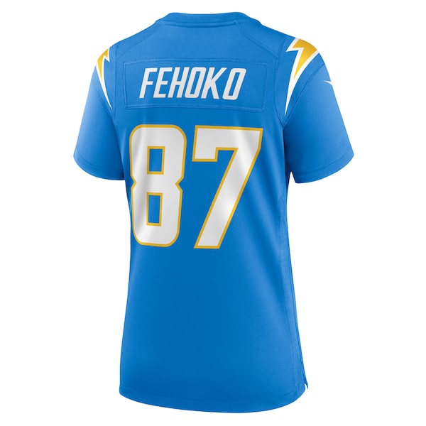 Simi Fehoko Los Angeles Chargers Nike Women's Game Jersey - Powder Blue - Image 3