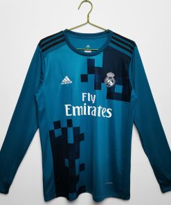 Los Merengues Long Sleeve 2017-18 Away Vintage Jersey