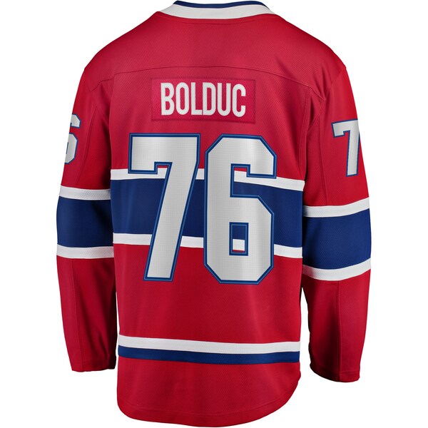 Zack Bolduc Montreal Canadiens Home Breakaway Jersey - Red - Image 3