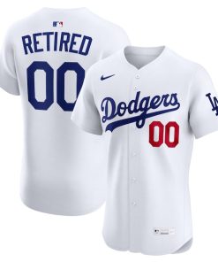 Los Angeles Dodgers Nike  Home Elite Pick-A-Player Retired Roster Jersey - White
