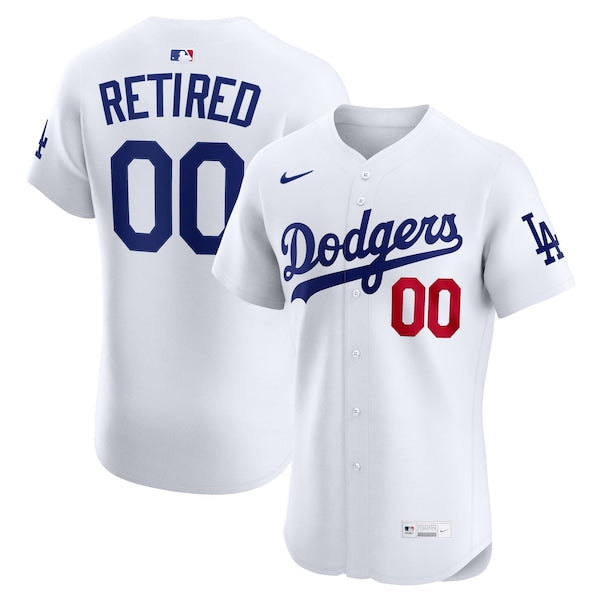 Los Angeles Dodgers Nike Home Elite Pick-A-Player Retired Roster Jersey - White