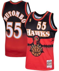 Dikembe Mutombo Atlanta Hawks  Hardwood Classics Swingman Jersey - Scarlet