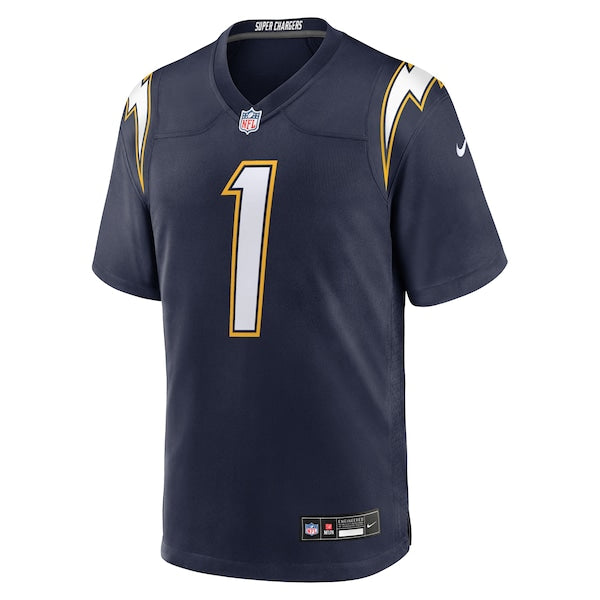 Quentin Johnston Los Angeles Chargers Nike Alternate Super Chargers Game Player Jersey - Navy/Powder Blue/Gold - Image 3