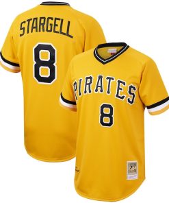 Willie Stargell Pittsburgh Pirates Cooperstown Collection Authentic Jersey - Gold