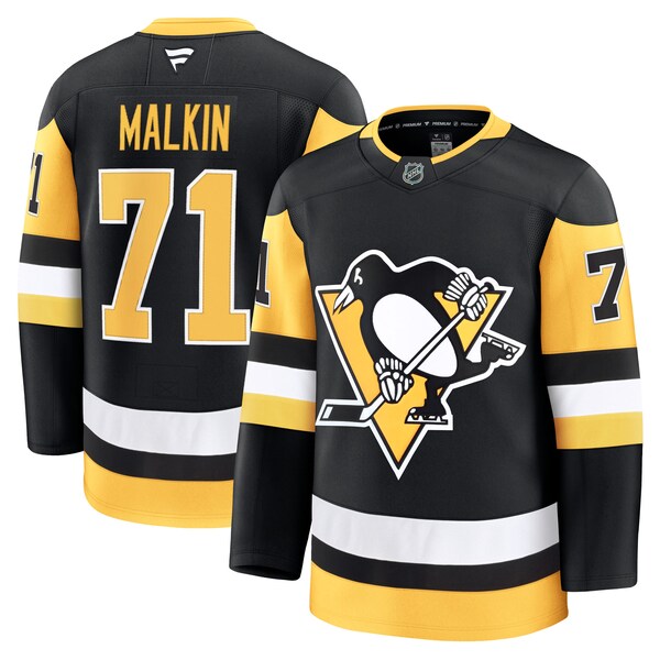 Evgeni Malkin Pittsburgh Penguins Home Premium Jersey - Black - Image 2