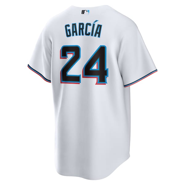 Avisa¨ªl Garc¨ªa Miami Marlins Nike Home Replica Player Jersey - White - Image 3