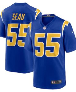 Alternative view of Junior Seau Los Angeles Chargers Nike Retired Player Alternate Game Jersey - Royal/Powder Blue