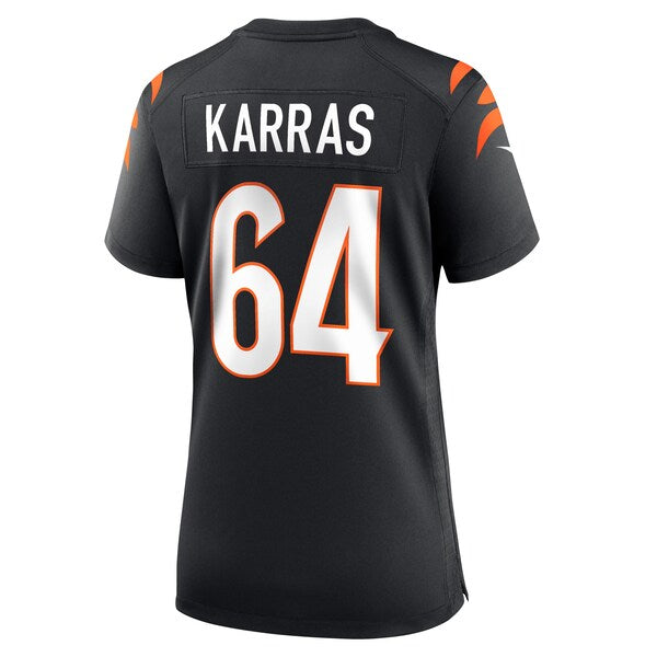 Ted Karras Cincinnati Bengals Nike Women's Game Player Jersey - Black - Image 3