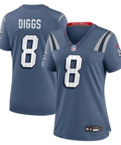 Stefon Diggs New England Patriots Nike Women's 2025 Rivalries Collection Game Jersey - Storm Blue