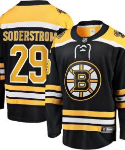 Victor Soderstrom Boston Bruins  Home Breakaway Jersey - Black