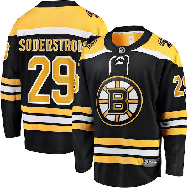 Victor Soderstrom Boston Bruins Home Breakaway Jersey - Black