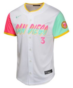 Alternative view of Jackson Merrill San Diego Padres Nike Youth City Connect Limited Jersey  - White