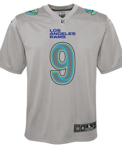 Alternative view of Matthew Stafford Los Angeles Rams Nike Youth Atmosphere Game Jersey - Gray
