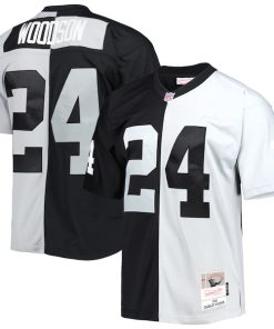 Charles Woodson Las Vegas Raiders 1998 Split Legacy Replica Jersey - Black/Silver
