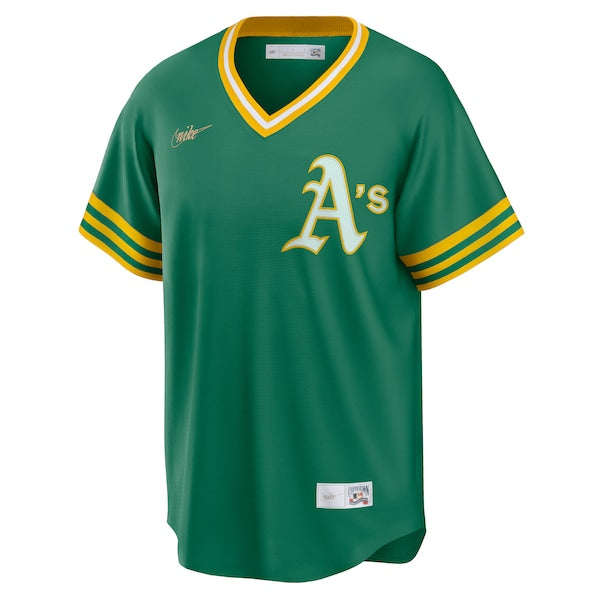 Reggie Jackson Oakland Athletics Nike Road Cooperstown Collection Player Jersey - Kelly Green - Image 2