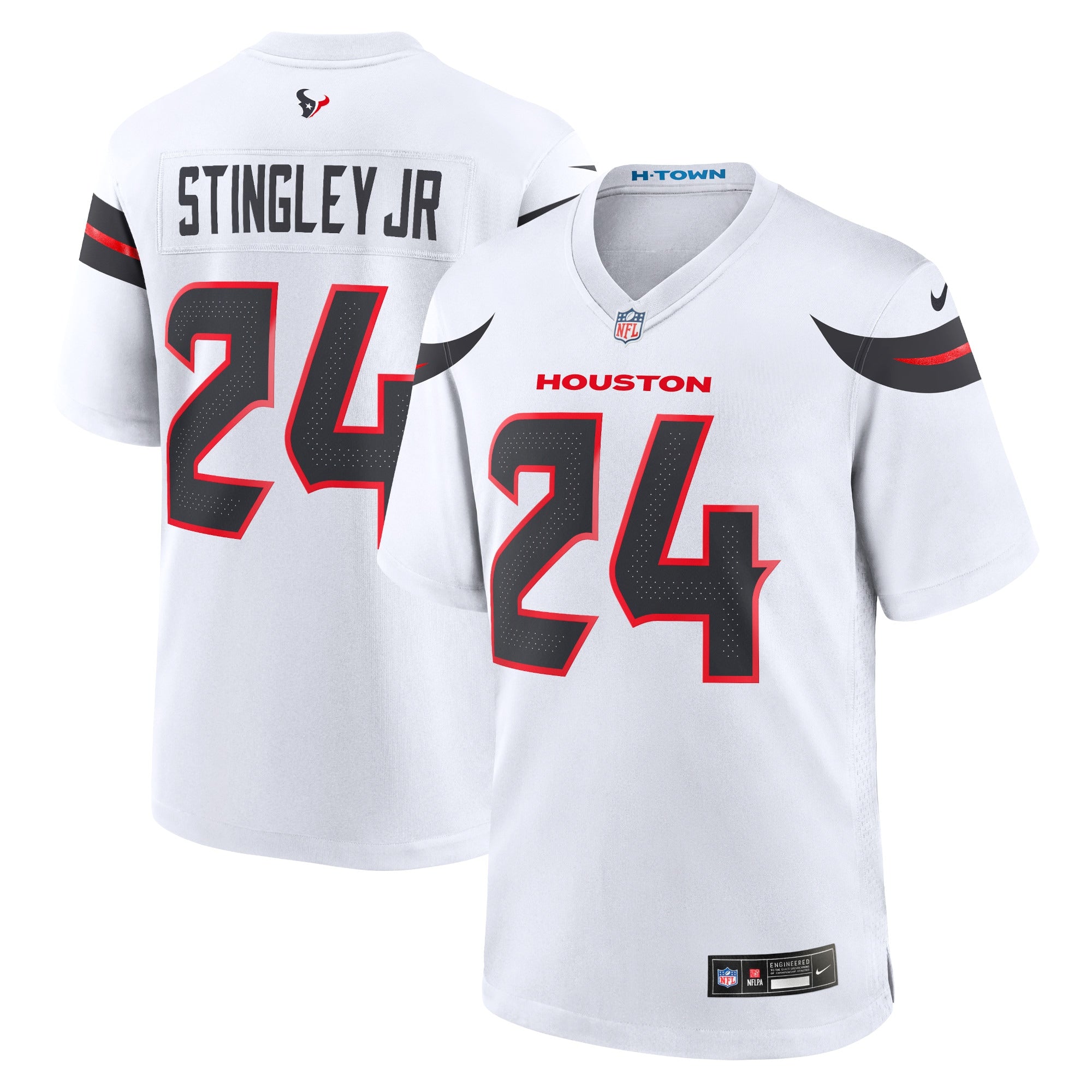Derek Stingley Jr. Houston Texans Nike Alternate Game Jersey - Red/Navy/White - Image 2