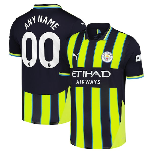 Manchester City Puma 2024/25 Away Replica Custom Jersey - Navy - Image 2