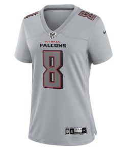 Alternative view of Kyle Pitts Atlanta Falcons Nike Women's Atmosphere Fashion Game Jersey - Gray