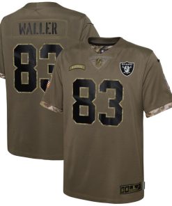Darren Waller Las Vegas Raiders Nike Youth 2022 Salute To Service Player Limited Jersey - Olive