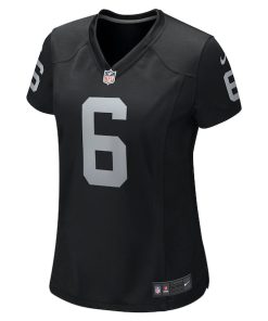 Alternative view of AJ Cole Las Vegas Raiders Nike Women's Game Jersey - Black