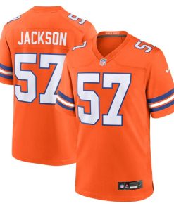 Alternative view of Tom Jackson Denver Broncos Nike Mile High Collection 1977 Throwback Retired Player Game Jersey - Orange