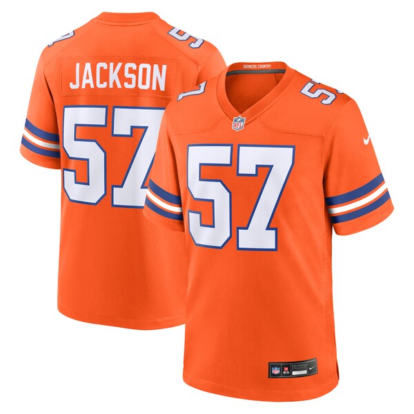 Tom Jackson Denver Broncos Nike Mile High Collection 1977 Throwback Retired Player Game Jersey - Orange - Image 2