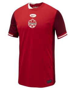 Alternative view of Canada Soccer Nike Youth 2024 Home Replica Jersey - Red