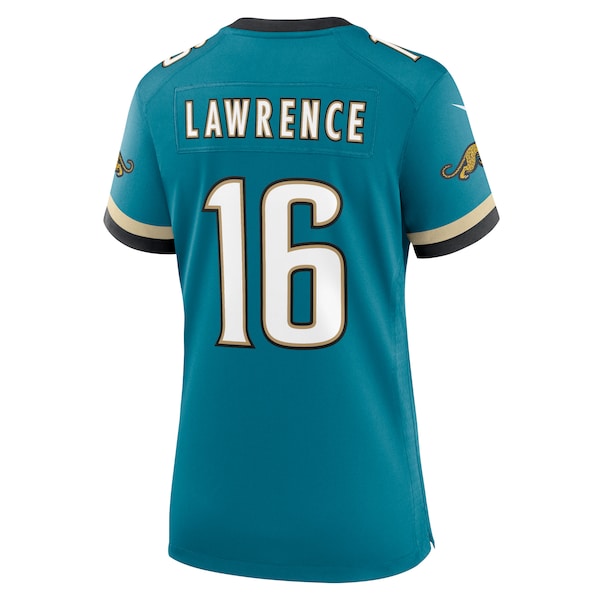 Trevor Lawrence Jacksonville Jaguars Nike Women's Prowler Throwback Game Jersey - Teal - Image 3