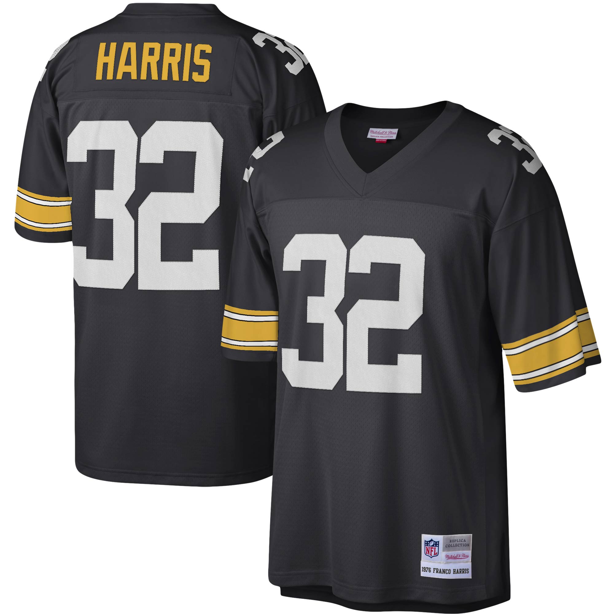 Franco Harris Pittsburgh Steelers Legacy Replica Jersey - White/Black - Image 5