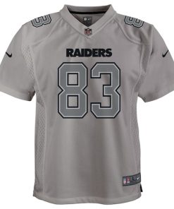 Alternative view of Darren Waller Las Vegas Raiders Nike Youth Atmosphere Game Jersey - Gray