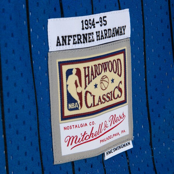 Penny Hardaway Orlando Magic 1994/95 Hardwood Classics Fadeaway Swingman Player Jersey - Royal/Black - Image 5
