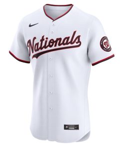 Alternative view of Luis Garcia Washington Nationals Nike Home Elite Player Jersey - White