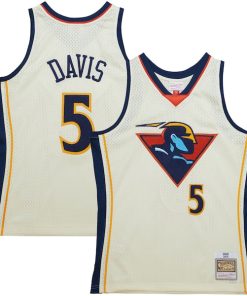 Baron Davis Golden State Warriors Chainstitch Swingman Jersey - Cream
