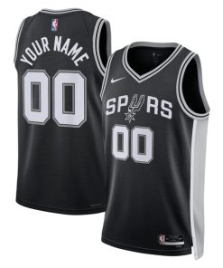San Antonio Spurs Nike Unisex Swingman Custom Jersey Black - Icon Edition