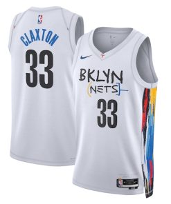 Nicolas Claxton Brooklyn Nets Nike City Edition Swingman Jersey - White