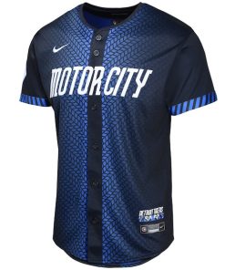 Alternative view of Spencer Torkelson Detroit Tigers Nike Youth 2024 City Connect Limited Jersey - Navy