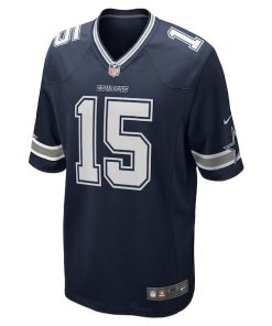 Alternative view of Ezekiel Elliott Dallas Cowboys Nike Team Game Jersey - Navy