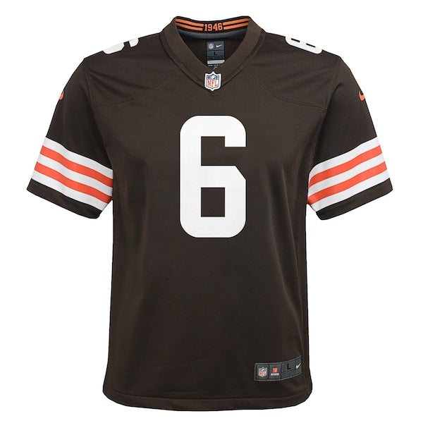 Baker Mayfield Cleveland Browns Nike Youth Game Player Jersey - Brown/White - Image 3