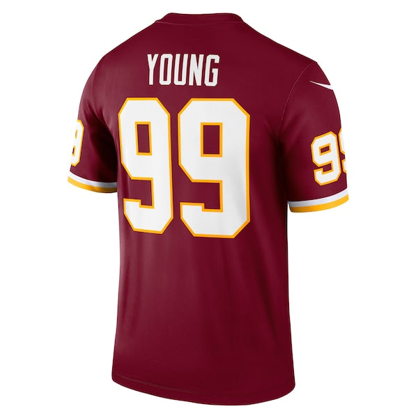 Chase Young Washington Football Team Nike Legend Jersey - Burgundy - Image 3