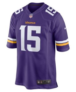Alternative view of Dallas Turner Minnesota Vikings Nike 2024 NFL Draft First Round Pick Player Game Jersey - Purple