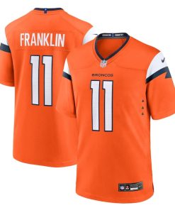 Troy Franklin Denver Broncos Nike Team Game Jersey -  Orange