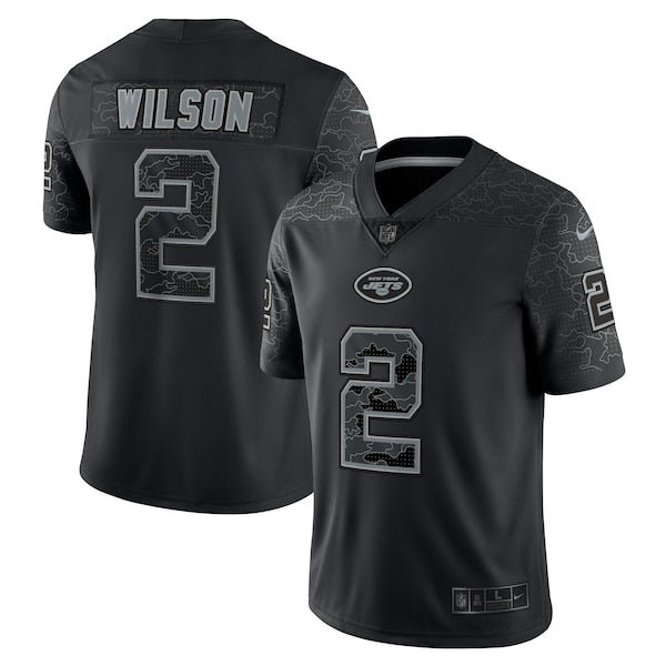 Zach Wilson New York Jets Nike RFLCTV Limited Jersey - Black - Image 2